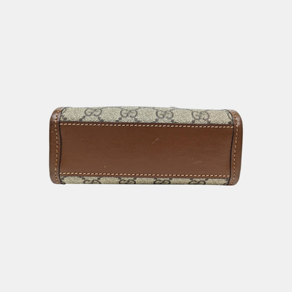 Retro Mini Monogram Coated Canvas Beige
