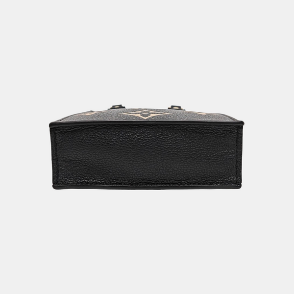 SAC PLAT Mini Monogram Calfskin Black