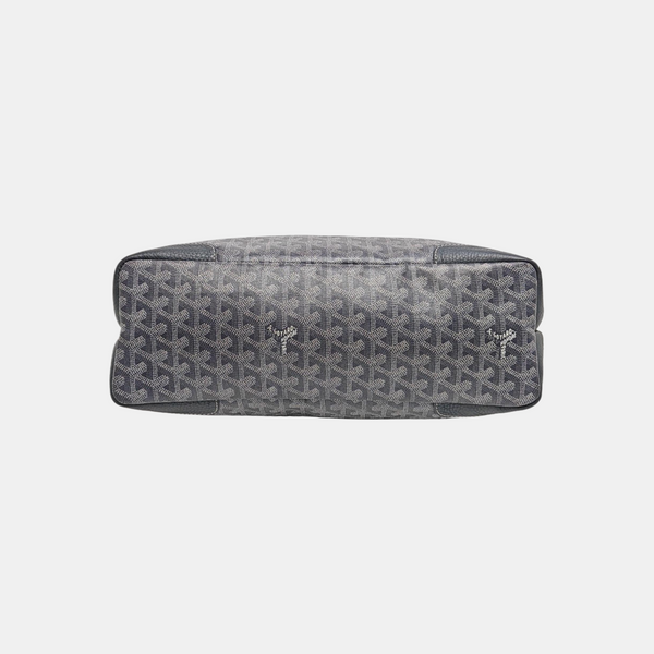 Coated Canvas Shoulder Bag Blue