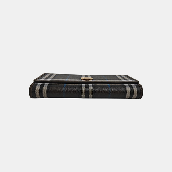 Coated Canvas Shoulder Bag Black
