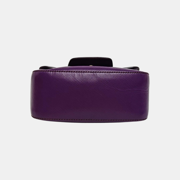 Calfskin Shoulder Bag Purple