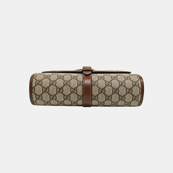Monogram Coated Canvas Shoulder Bag Beige