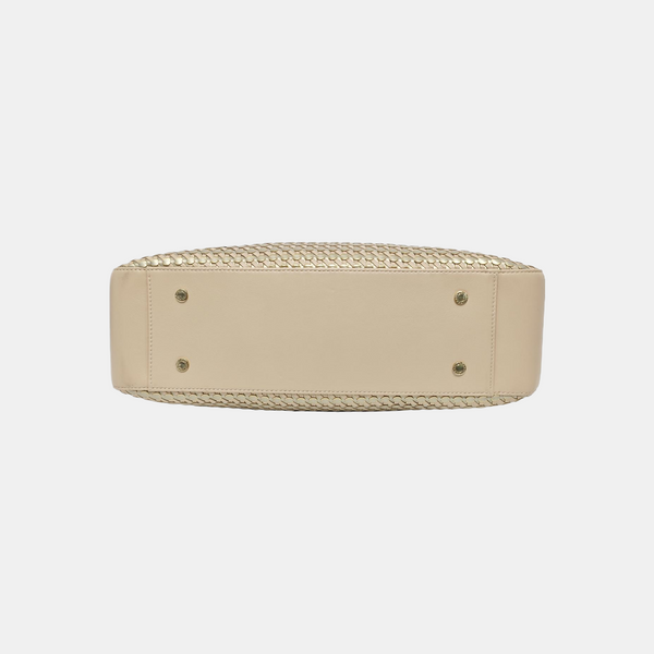 Calfskin Shoulder Bag Beige
