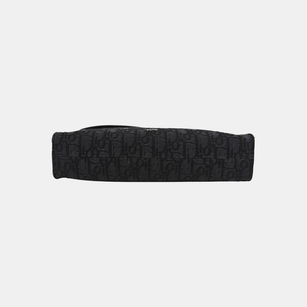 Saddle Medium Oblique Canvas Black