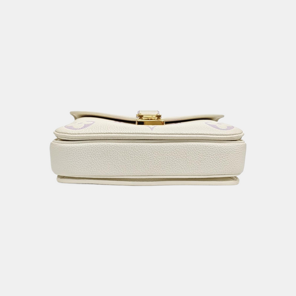 MÉTIS EAST WEST Monogram Calfskin White
