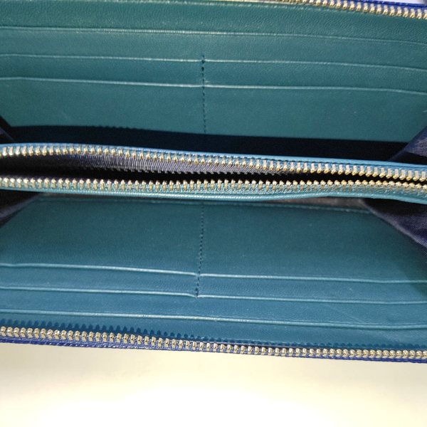 Calfskin Blue Wallet