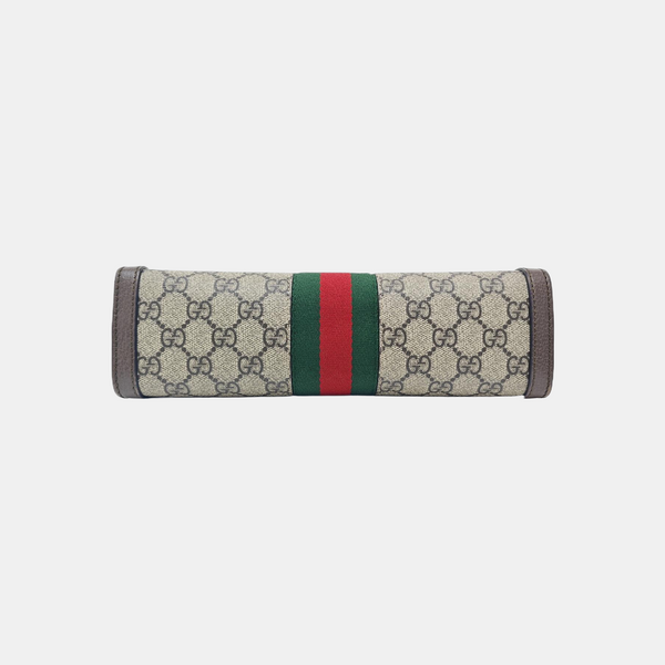 Ophidia Small Monogram Coated Canvas Beige