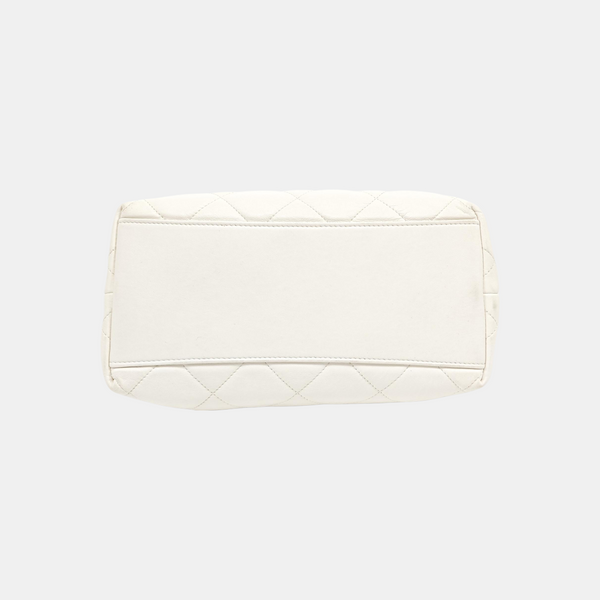 25P Quilted Lambskin White