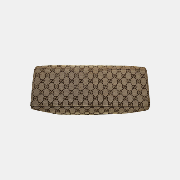 Monogram Canvas Tote Bag Brown