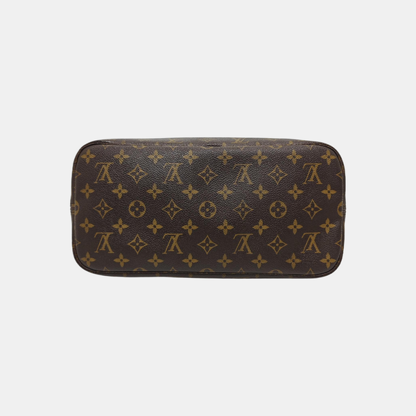 NEVERFULL MM Monogram Coated Canvas Brown