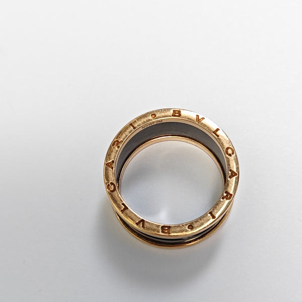 B.ZERO1 18k Rose Gold Ring EU 70