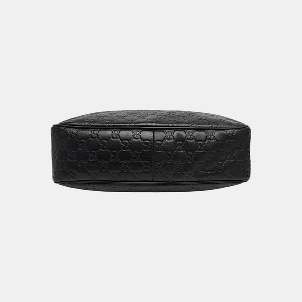 Monogram Calfskin Shoulder Bag Black