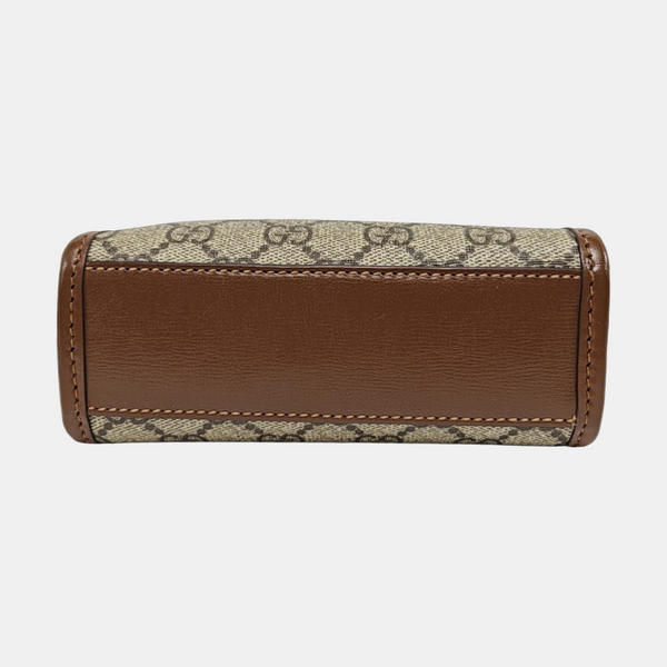 Retro Mini Monogram Coated Canvas Beige