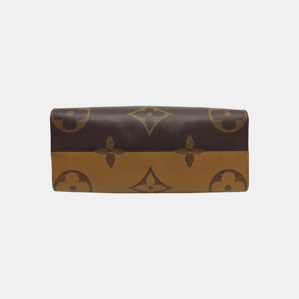 ONTHEGO MM Monogram Coated Canvas Brown