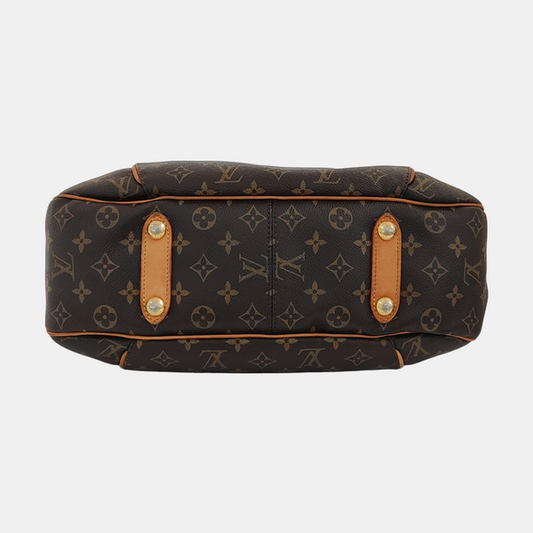 GALLIERA PM Monogram Coated Canvas Brown