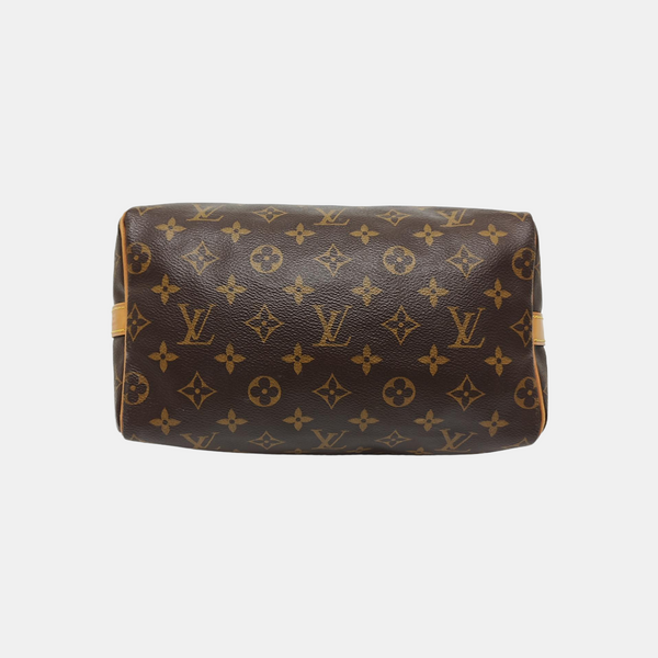 SPEEDY 25 Monogram Coated Canvas Brown