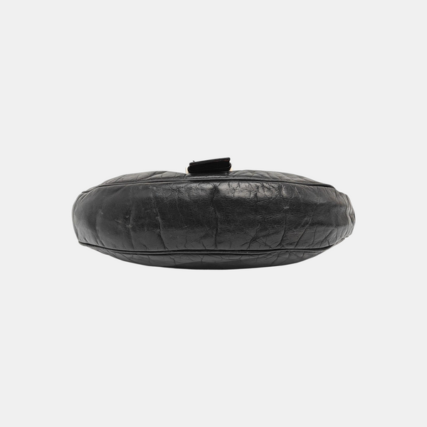 Calfskin Top Handle Bag Black