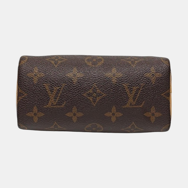 SPEEDY Nano Monogram Coated Canvas Brown