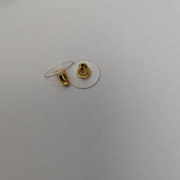Metal Clear Stud Earrings