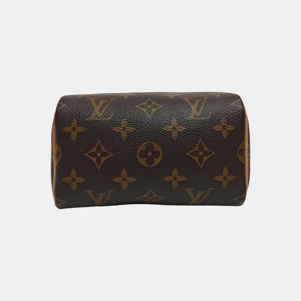 SPEEDY Nano Monogram Coated Canvas Brown