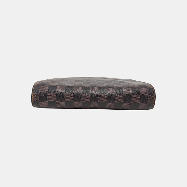 SAINT LOUIS Damier Ebene Coated Canvas Brown