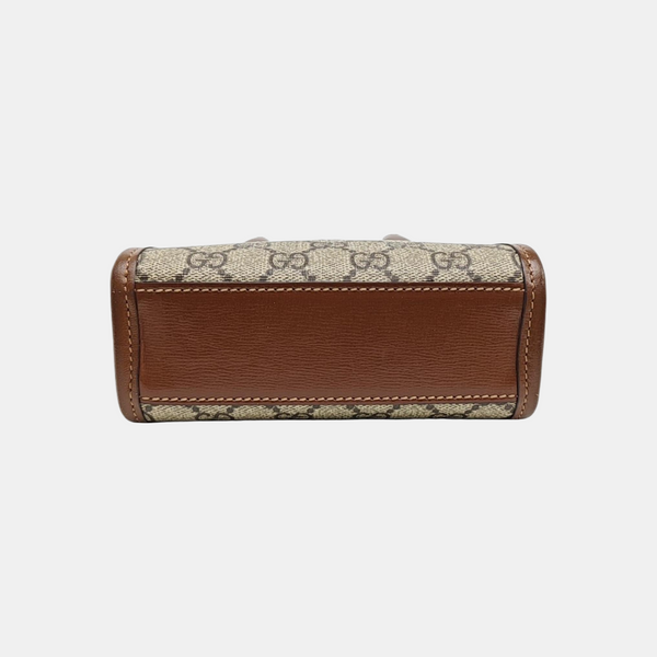 Retro Mini Monogram Coated Canvas Beige
