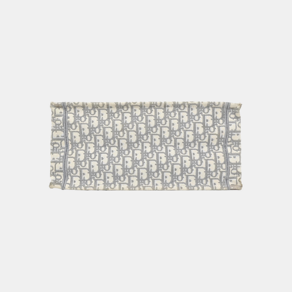 Book Tote Medium Oblique Canvas White