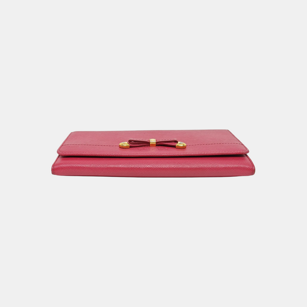 Saffiano Calfskin Wallet Red