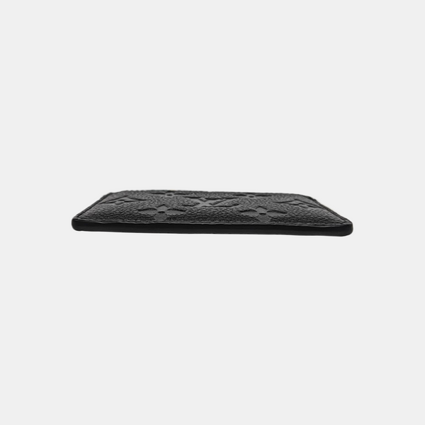 Monogram Calfskin Card Holder Black