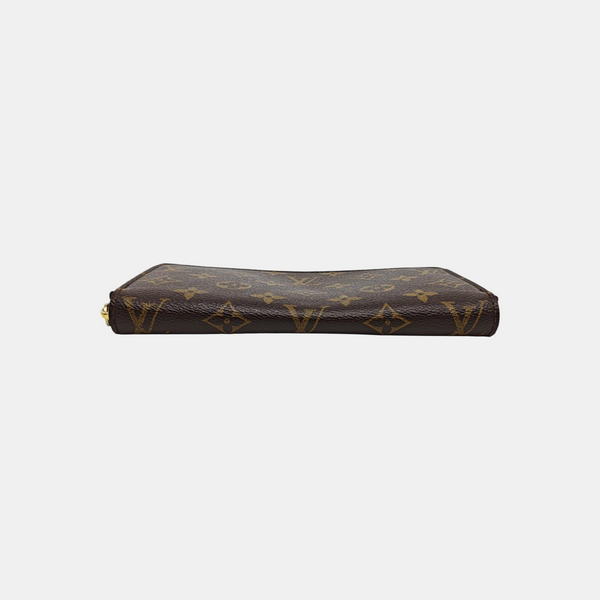 ZIPPY Monogram Coated Canvas Brown Wallet