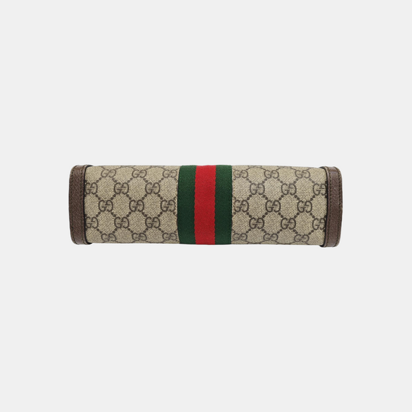 Ophidia Small Monogram Coated Canvas Beige