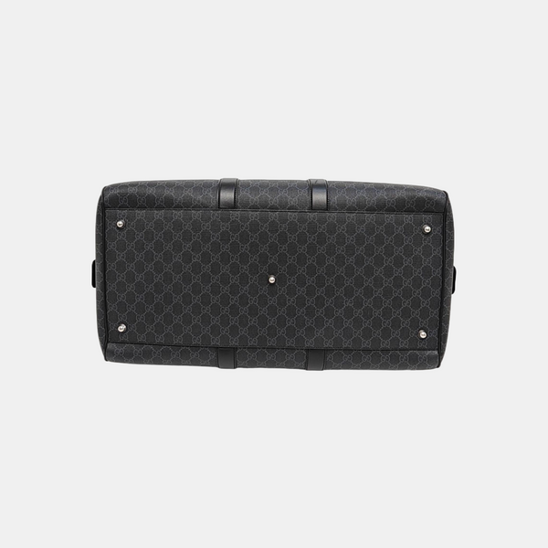 Monogram Coated Canvas Shoulder Bag Black