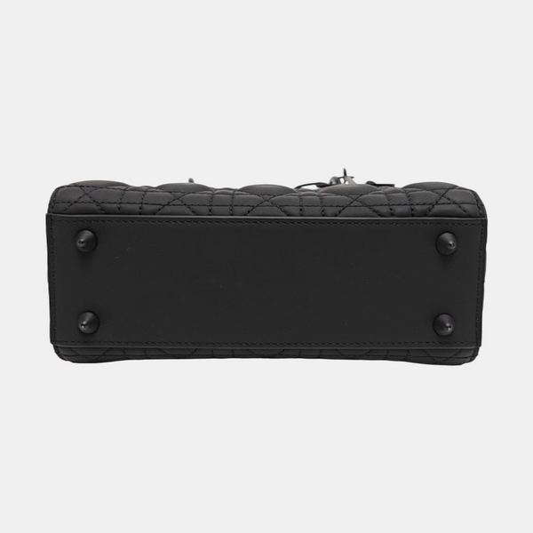 Lady Dior Small Cannage Calfskin Black