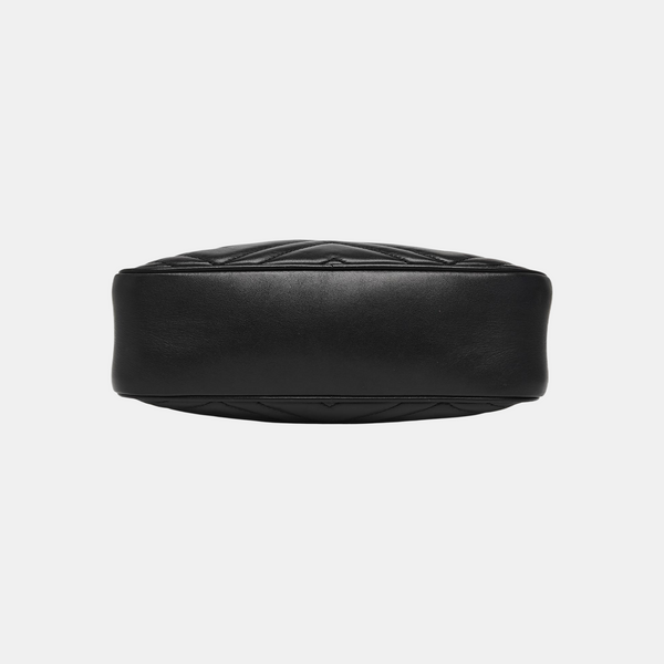 GG Marmont Small Quilted Calfskin Black