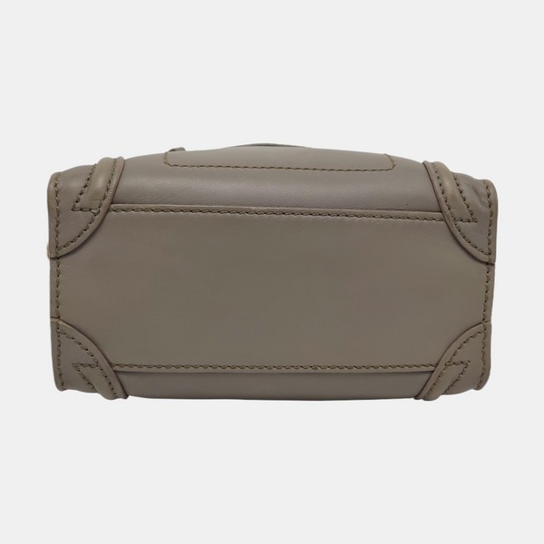 Authenticated pre-owned LUGGAGE Nano Calfskin Gray - Tote Bag at Looply