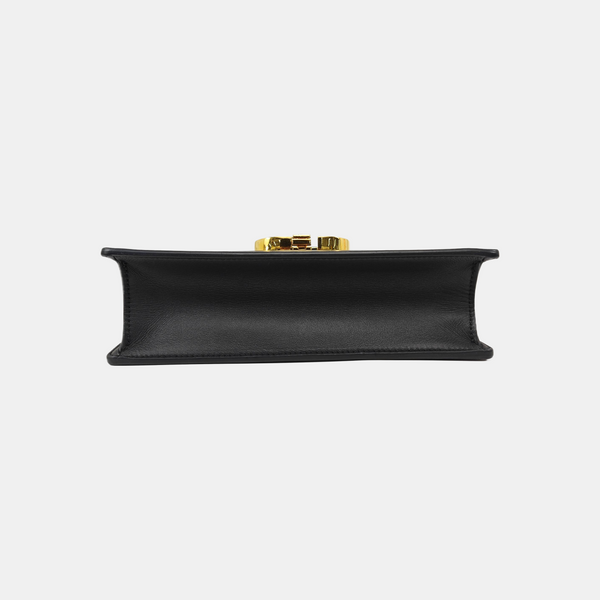 30 Montaigne East-West Mini Calfskin Black