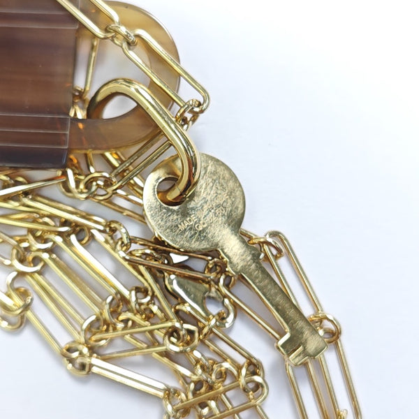 Amulette Metal Gold Necklace