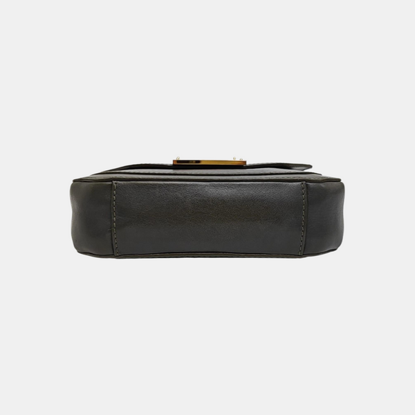 Calfskin Shoulder Bag Gray