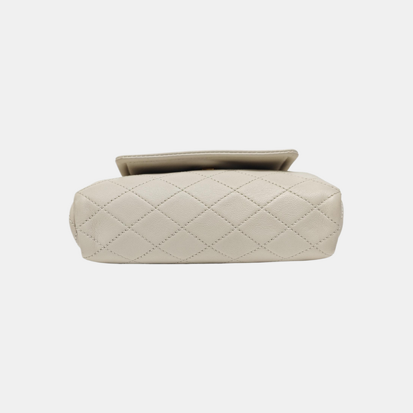 NOLITA Mini Quilted Lambskin White