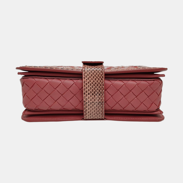 Patent Leather Shoulder Bag Beige