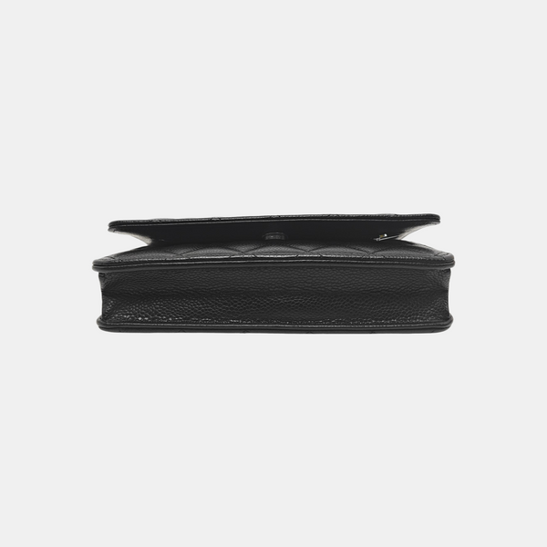 WOC Quilted Grained Calfskin Black