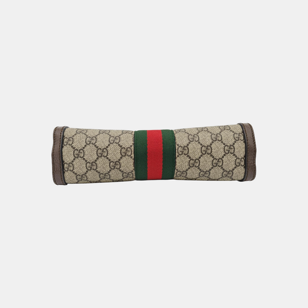 Ophidia Small Monogram Coated Canvas Beige