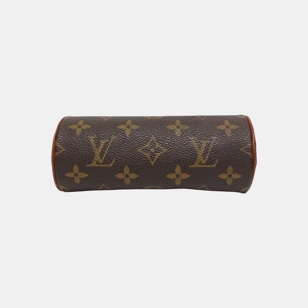PAPILLON Mini Monogram Coated Canvas Brown
