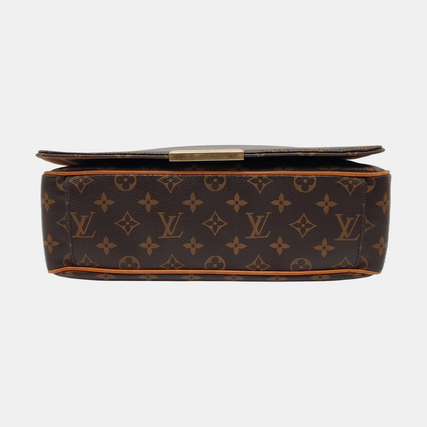 VALMY Monogram Coated Canvas Brown