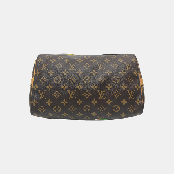 SPEEDY 30 Monogram Coated Canvas Brown