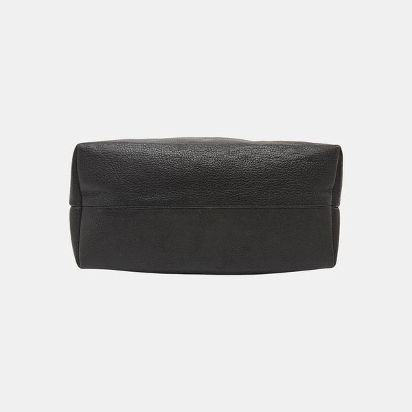 Calfskin Top Handle Bag Brown