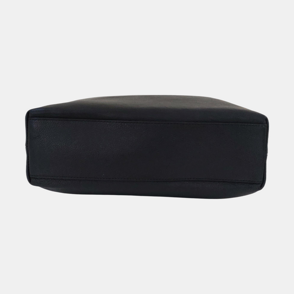 Shopping Bag Calfskin Black