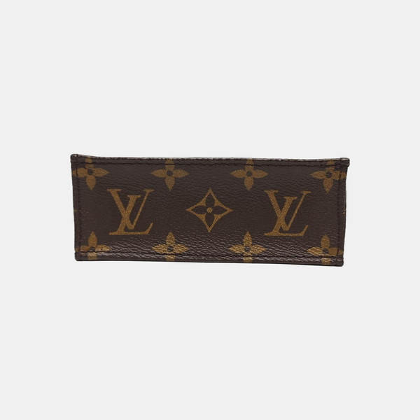 SAC PLAT Mini Monogram Coated Canvas Brown