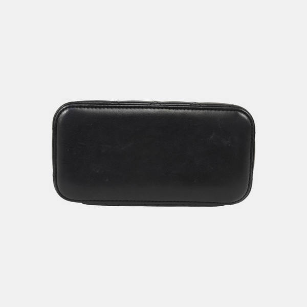 VANITY CASE Small Quilted Lambskin Black