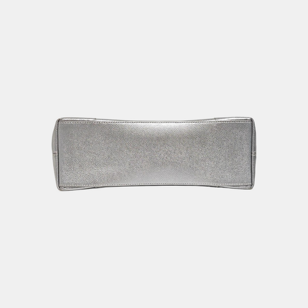 Downtown Small Calfskin Silver